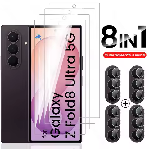 8To1 Outer Screen Protector for Samsung Z Fold8 Ultra 5G Camera Protective Glass on Galaxy Fold 8 8U