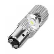 6X - 8B LED BA20D Motorcycle Headlight Bulb (SILVER)