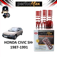 APM PERFORMAX HONDA CIVIC SH3 / SH4 (EJ) 1987 LOWERED COIL SPORT SPRING