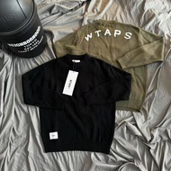 GUJS WTAPS Japanese Retro wtaps Letter Jacquard Sweater Knitwear Loose Large Size Male Female Couple