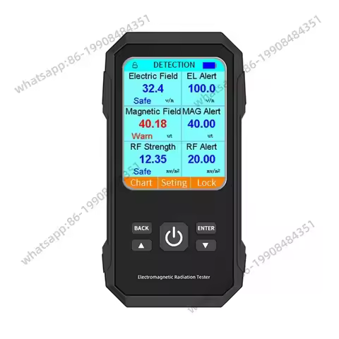 3in1 Electric Field Magnetic Field RF Radiation Detector Electromagnetic Radiation Tester EMF Meter 