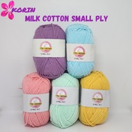 KATUN Milk Cotton Knitting Yarn 4 Ply 50gr/ Small PLY Milk Cotton / Cotton Yarn Milk 4ply Korin