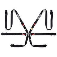 Safety Belt Racing Sparco PD 6 Point 2in Black Harness-04834HPDNR