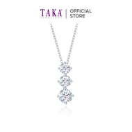 TAKA Jewellery Lab Grown Diamond Trilogy Diamond Necklace 10K Gold