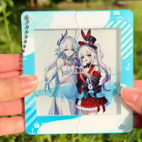 Game Honkai:StarRail Sparkle AriThrash Elysia Cosplay Keychain Acrylic Pendant Key Ring Decor Ornam 