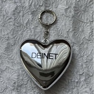 Deinet Bag Accessories Jewelry Peach Heart Pendant Design Openable Makeup Mirror Pendant Pendant