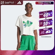 adidas Lifestyle Fashion Graphics Floral Trefoil Tee Women White IS3870