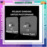 [Photo Picture Frame Hook/ Hanging Screw Hook] with Self Adhesive House Wall Decoration