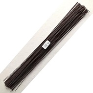 26 Gauge Brown Cotton Covered Floral Wire - 80 feet (80 Wires) per Bundle (24.4m) in 12 inch Length 