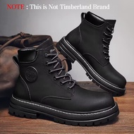Caterpillar Safety Shoes For Men Steel Toe Shoes First Layer Cowhide Leather Outdoor Leisure High Cu