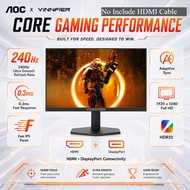 AOC Vinnfier Gaming Audio Speaker X AOC Monitor 27" 27G11ZE2 Fast IPS FHD HDR10 Adaptive Sync 240Hz 