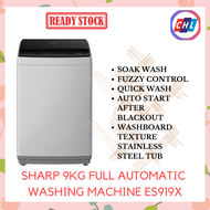 SHARP 9KG FULLY AUTOMATIC  WASHING MACHINE ES-919X-SHARP WARRANTY MALAYSIA