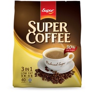 Super Coffee 3in1 Low Fat Reduced Sugar ( 30% Less Sugar) per Sachet