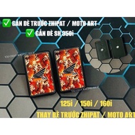 [ 1 bag ] FRONT CAT EYE FOR SH 350i / FRONT SURFACE CC ZHIPAT MOTO ART CUSTOM ORANGE WAVE BIRD WINGS