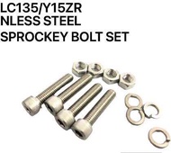 Stainless Steel Sprocket Bolt Screw Skru Spocket Rantai  RXZ LC135 Y15ZR Y100 Y110 SS SRL CHAIN RKM 