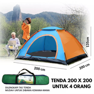 tenda camping dewasa 4 orang 200Cm X 200Cm Dewasa Tenda Camping Besar Kemah Edukatif Outdoor