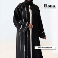 SAZ144- ALKHATIB ABAYA FIONA IMPORT ORI FURSAN CETEKAN FULL KANCING OU