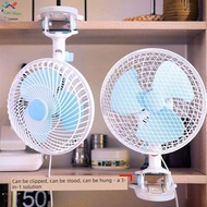 Clip on Electric Fan 10 Inch High Wind Force Oscillating Fan Compact Household Bedside 9 Inch Plug i