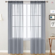 Curtains Dark (55''wx84''l Curtains Room Rod Semi Sheer Voile Pocket Window Curtain Sheer Voile Curtains (55''wx84''l 2 Panels) Room Rod Pocket Window Curtain Panels Yalisentech