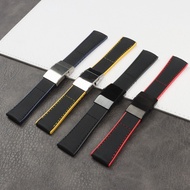 【NOV】 22mm 24mm Nylon fabric with rubber strap Watch Band For Breitling strap for Avenger Super Ocean Rubber Watchband Sport free Tool