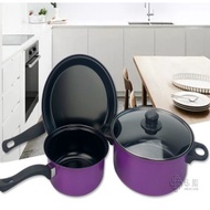 3pcs non stick cooking pots set iron cookware set instant pot accessories hot cook pot hot pot soup 