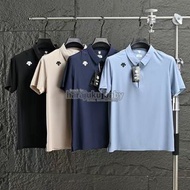 DESCENTE 壓膠拼接短袖翻領Polo shirt 恤衫