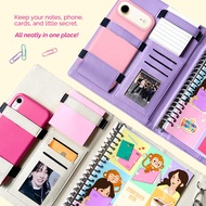 Exclusive Binder Slot Phone Functional A5 20 rings FREE Custom Name Raised Letters