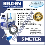 Belden LAN Cable ORIGINAL USA Cat5E UTP3m 3 Meters Ready to Use