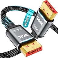 VESA Certified 16K Displayport Cable 2.1, DP 2.1 Cable 10FT-3M [16K@60Hz, 8K@120Hz, 4K@240Hz 165Hz 1