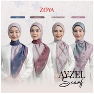 Zoya - Ayzel Print Scarf - Square Patterned Hijab Scarf - Ziplock Pouch