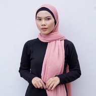Kerudung Pashmina Plisket HARRAMU Warna DW Jilbab Paris Voal Premium Hijab Krudung Mewah Lasercut