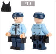 全新 PTU 機動部隊 HK police 香港警察 SDU CTRU 反恐特勤隊 人仔第三方人仔非Lego