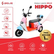 SELIS - Motor listrik Hippo Roda 3 (Tiga) Anti Hujan Dewasa 