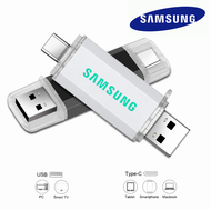 Samsung Type-C แฟลชไดร์ฟ USB OTG 1TB 2TB Pendrive แฟลชไดร์ฟ Micro หน่วยความจำ Type-C เข้ากันได้กับ i