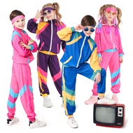 Disco Dance Costume | Kids Hip-Hop Sports Outfit 3-Color Set for Carnival Party Show