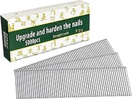 5000 Counts 4/5 in 18 Gauge Galvanized Brad Nails, 18 GA Brad Nails, Brad Nails Assorted for Nail Gu