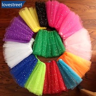 LOVESTREET Baby Girl Dance Wear Kid Shining Tutu Pettiskirt Children Star Sequin 3 Layers Tulle Todd