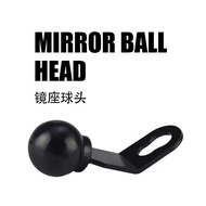 X Type Mobile Phone Holder Accessories 23mm Aluminum Alloy Ball Head Rearview Mirror Bracket Parts M