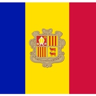 Andorra Flag Peles Material Size 90 x 60