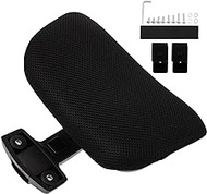 CALLARON Office Chair Headrest Pc Accessories Adjustable Chair Head Support Cushion with 2.2CM Fixing Clips Gaming Chair Head Pillow Ergonomic Chair Attachment(Black)