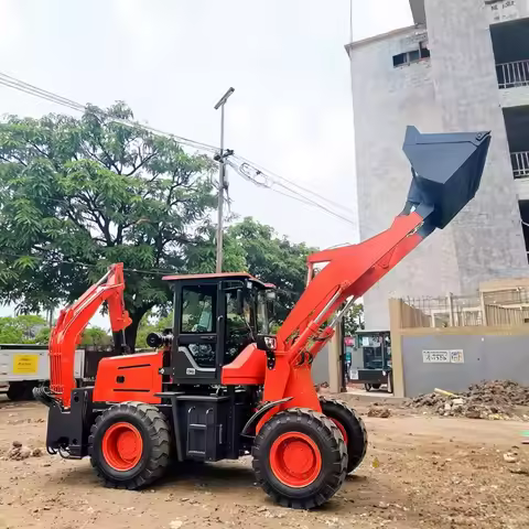 Hot Sale Product Backhoe Loader Farm Multifunctional Compact 4x4 Backhoe Loader Hydraulic Compact Di