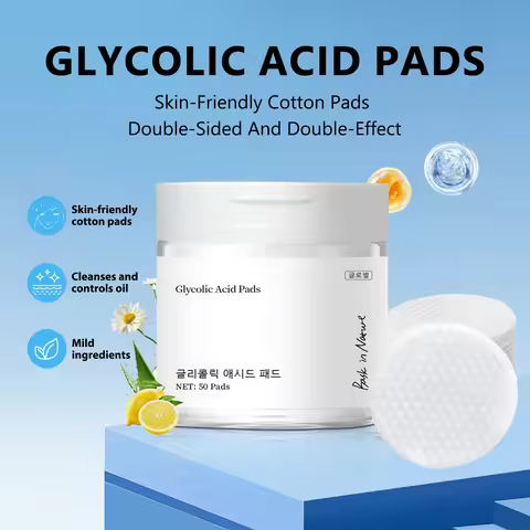 Glycolic Acid Pads Face Brighten Clarify Your Skin Exfoliate Fade Acne Marks Control Oil and Reveal 