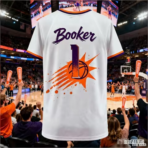 Men S Booker 3D Intelligence Basketball T Shirt 1 American Basketball Top for Youth Training Breatha