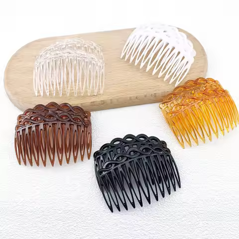2/16PCS 11 Teeth French Twisted Hair Comb - Simple and Stylish Hair Accessory for Women and Girls