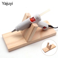 Yajuyi Stand for Hot Glue  with Glue Rod Holder Hot Glue Stand, Hot Glue  Stand, Mini Wooden Stand, 