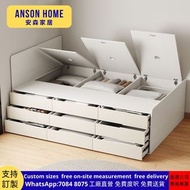 大容量儲物床 bed 油壓床 single bed 實木床 小戶型高箱床 免費送貨 床架 Storage bed 半高床 兒童床 單人床 tatami 地台床 訂造創建愛 牀架 床褥 queen si