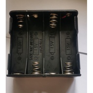 4AA Battery holder black