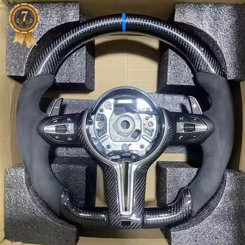Carbon Fiber Flat Bottom M Sport Steering Wheel For BMW F10 F11 F12 F20 F21 F22 F30 F31 F32 F33 F34 
