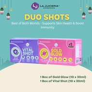 LA JUICERIA Gold Glow & Vital Shot Duo Honey Ginger Turmeric
