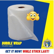 [READY STOCK] BUBBLE WRAP - SINGLE LAYER / DOUBLE LAYER (1mx1m , 0.5mx1m, 0.25mx1m)